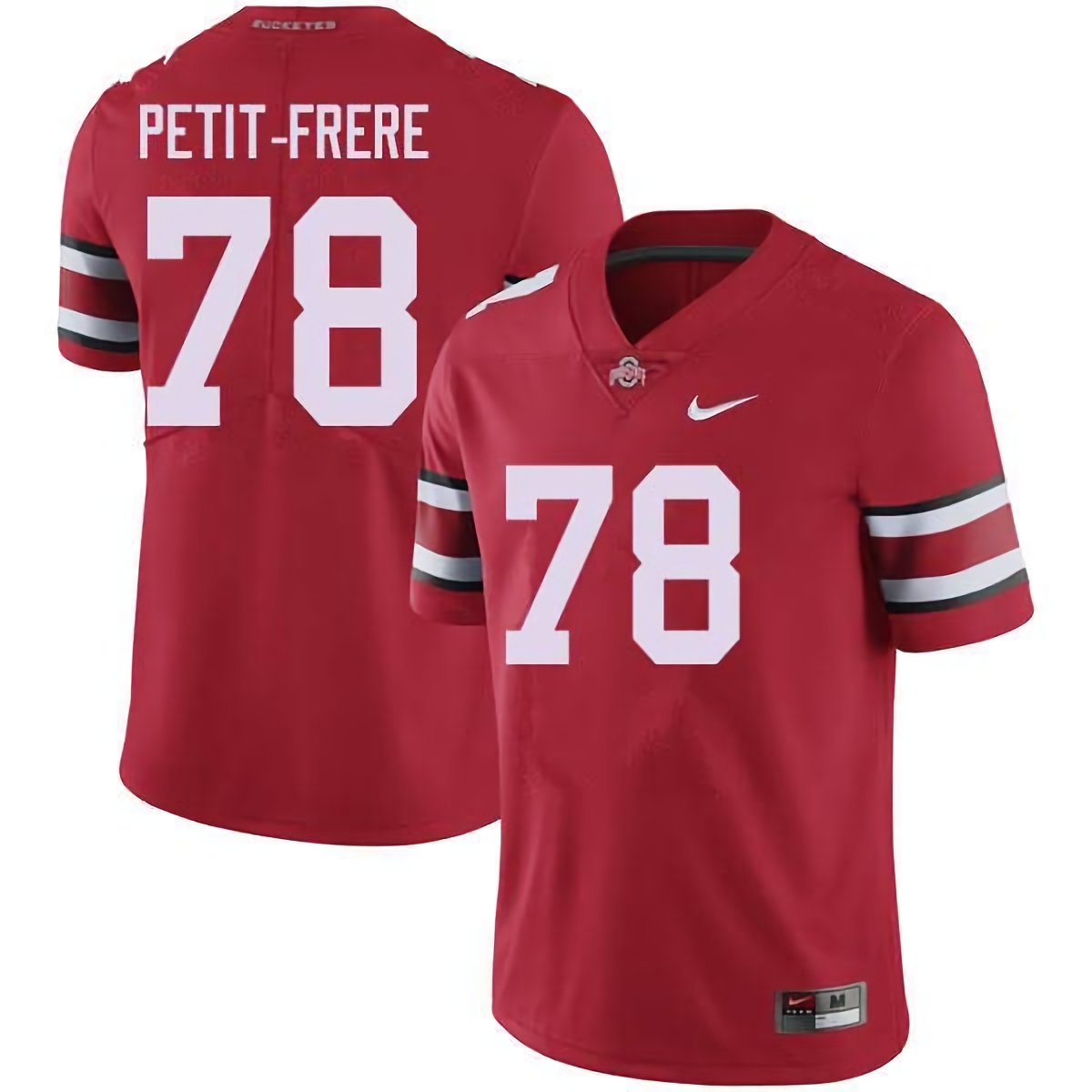 Nicholas Petit-Frere Ohio State Buckeyes Men's NCAA #78 Nike Red College Stitched Football Jersey UUB6256HI